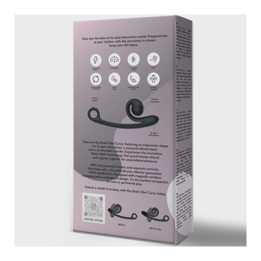 SNAIL VIBE - CURVE VIBRATOR SCHWARZ
